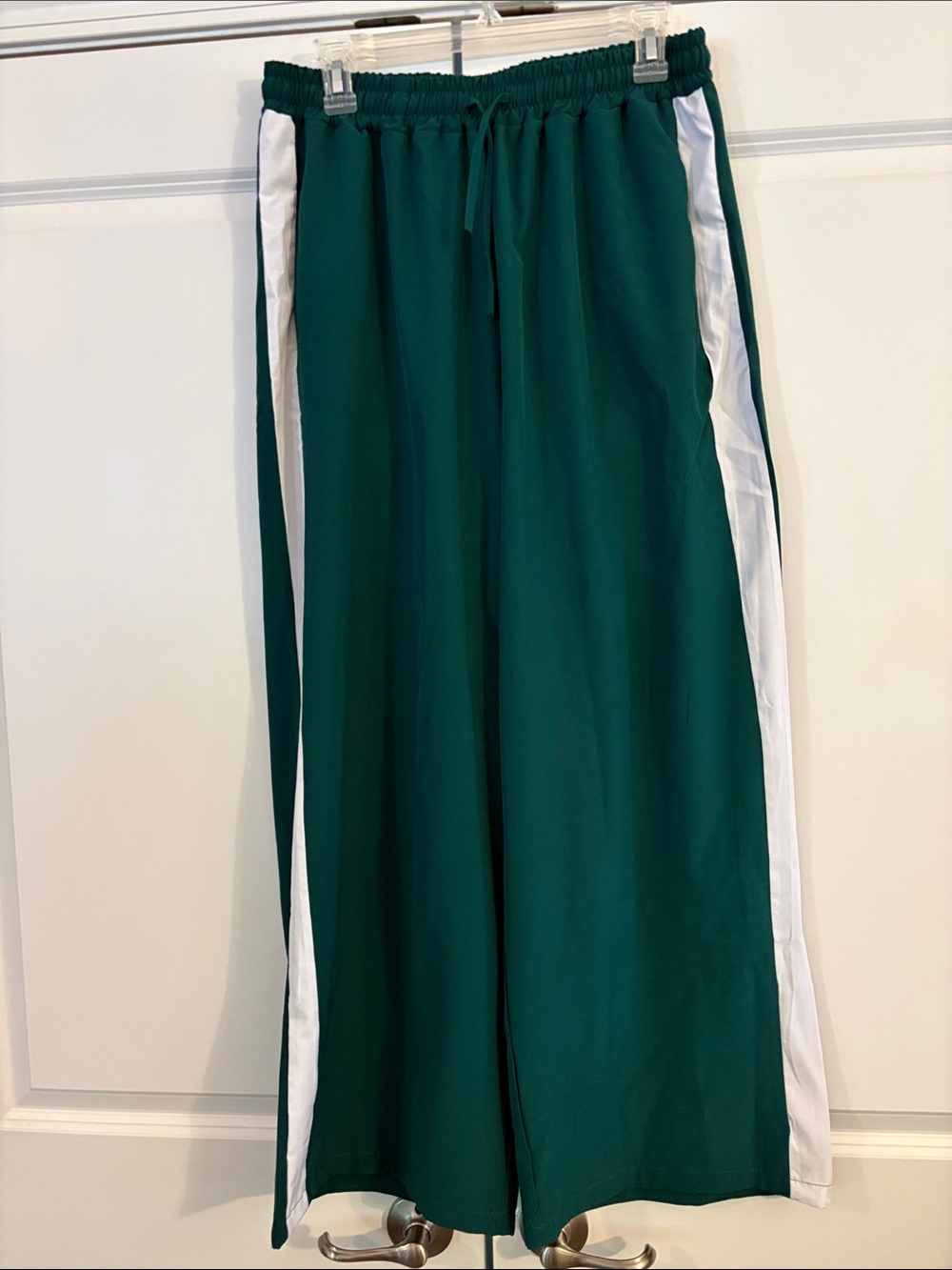 Green/White  Track Pants - NWOT